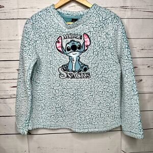 Disney | Stitch Sherpa Long Sleeve Top size small